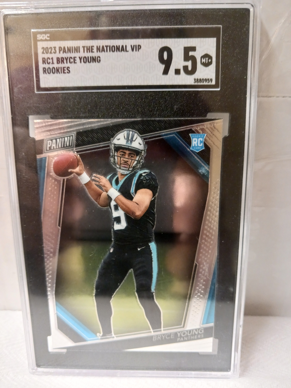 2023 Panini NATIONAL  VIP RC Bryce YounG  Black & Blue SGC MINT+ 9.5
